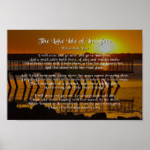 Het meer van Innisfree, Yeats Poster (Voorkant)