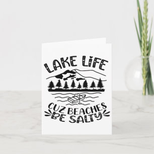 Het meer van Life Cuz stranden zijn zout Hearts Mo Kaart