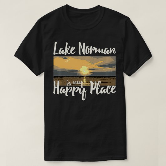 Het meer van Norman is mijn gelukkige plek C T-shirt (Design voorkant)