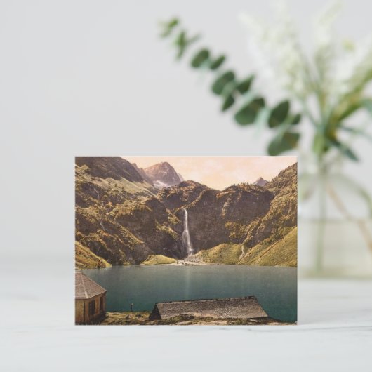 Het meer van O&ocirc, Luchon, Pyreneeën, France vi Briefkaart (Staand voorkant)