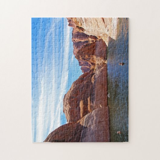 Het meer van Powell, het waterreservoir Arizona, l Legpuzzel (Verticaal)