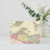 het meer van Superior en het noordelijke deel van  Briefkaart (Staand voorkant)