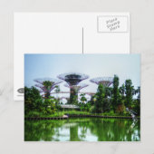 Het meer van Supertrees en van de libel Briefkaart (Voorkant / Achterkant)