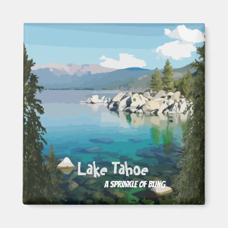 Het meer van Tahoe A sprinkhaan uit Californië Magneet