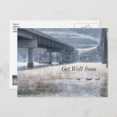 Het meer van Taneycomo Foggy Winter Vist goed snel Briefkaart (Voorkant / Achterkant)