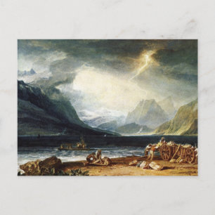 Het meer van Thun, Zwitserland door J.M.W. Turner Briefkaart
