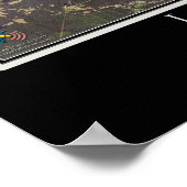 Het meer van West Point Alabama - Georgia Satellit Poster (Hoek)