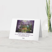 Het Meer van Wisteria dankt u kaardt Bedankkaart (Achterkant)