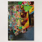 Het meer van Xochimilco Mexico. Jigzaag Puzzle Legpuzzel (Verticaal)
