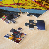 Het meer van Xochimilco Mexico. Legpuzzel (Zijkant)