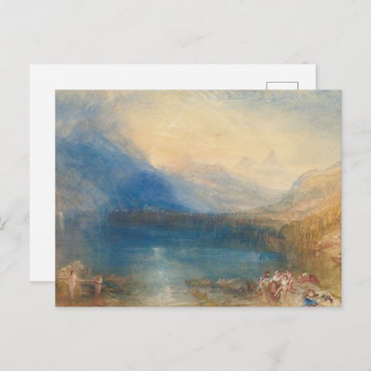 Het meer van Zug, JMW Turner Briefkaart (Voorkant / Achterkant)