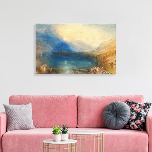Het meer van Zug Joseph Mallord William Turner Canvas Afdruk (Insitu (Woonkamer))