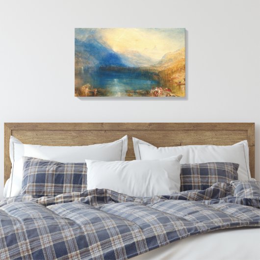 Het meer van Zug Joseph Mallord William Turner Canvas Afdruk (Insitu (Slaapkamer))