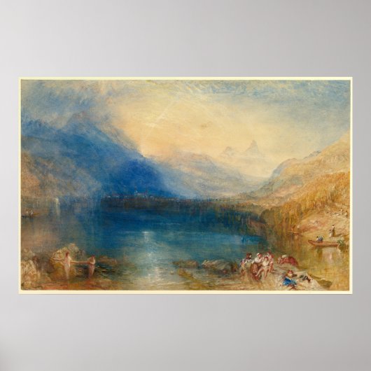 Het meer van Zug Joseph Mallord William Turner Poster (Voorkant)