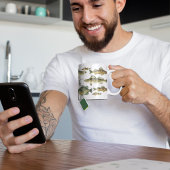 Het meer vis in de noordkust van de visser koffiemok