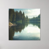 Het meer vredig rustig canvas afdruk (Voorkant)