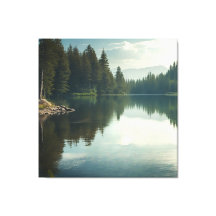 Het meer vredig rustig