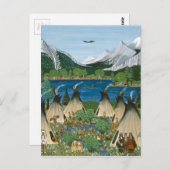 Het meer Wallowa van Nez Perce ~ Briefkaart (Voorkant / Achterkant)