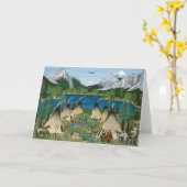 Het meer Wallowa van Nez Perce ~ Kaart (Gele Bloem)