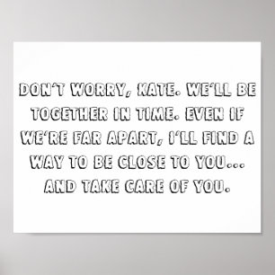 Het meerhuisje citeert 11 x 8,5-inch poster