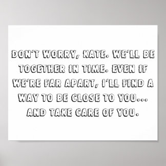 Het meerhuisje citeert 11 x 8,5-inch poster