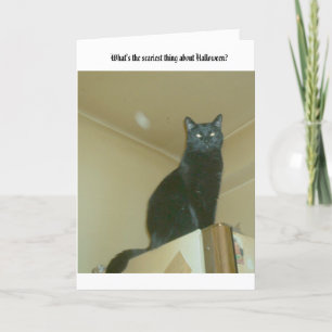 Het meest angstaanjagende aan Halloween Kaart