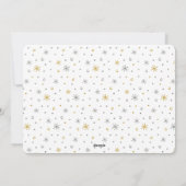 Het meest fantastische jaar ooit, de nieuwjaarsfot feestdagenkaart (Achterkant)