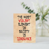 Het meest gewelddadige element in de samenleving i briefkaart (Staand voorkant)