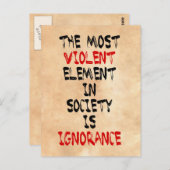 Het meest gewelddadige element in de samenleving i briefkaart (Voorkant / Achterkant)