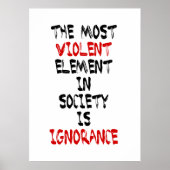 Het meest gewelddadige element in de samenleving i poster (Voorkant)