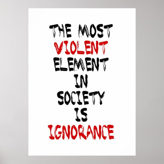 Het meest gewelddadige element in de samenleving i poster (Voorkant)