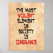 Het meest gewelddadige element in de samenleving i poster (Voorkant)