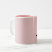 Het meest Geweldige BEDRAG Aangepast roze cadeau 0 Tweekleurige Koffiemok (Voorkant links)