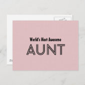 Het meest Geweldige BEDRAG Aangepast roze Gift Ite Briefkaart (Voorkant / Achterkant)