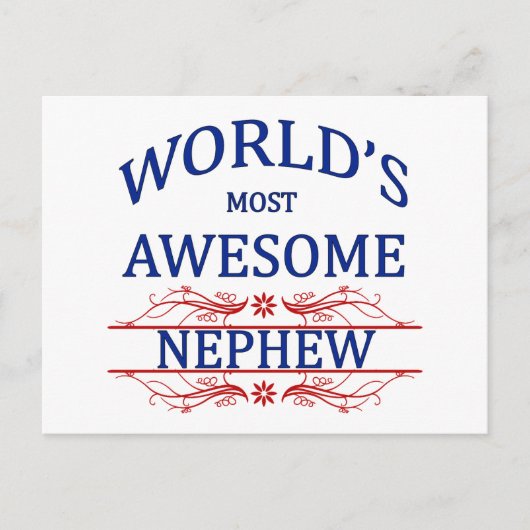 Het meest Geweldige Nephew ter wereld Briefkaart (Voorkant)