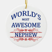 Het meest Geweldige Nephew ter wereld Keramisch Ornament (Voorkant)