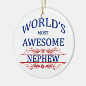 Het meest Geweldige Nephew ter wereld Keramisch Ornament (Links)