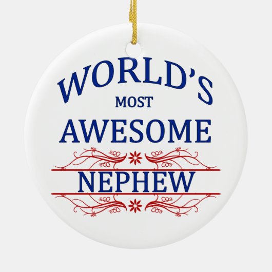 Het meest Geweldige Nephew ter wereld Keramisch Ornament (Achterkant)