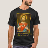 Het meest heilige hart van de katholieke kerk van  t-shirt (Voorkant)