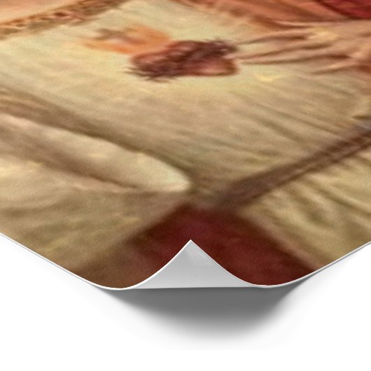 Het meest heilige hart van heilige Jezus en heilig Poster (Hoek)