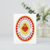 Het meest heilige hart van Jezus Briefkaart (Staand voorkant)