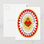 Het meest heilige hart van Jezus Briefkaart (Voorkant / Achterkant)