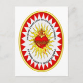 Het meest heilige hart van Jezus Briefkaart (Voorkant)