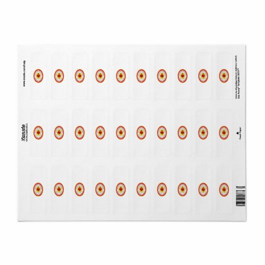 Het meest heilige hart van Jezus Etiket (Full Sheet)