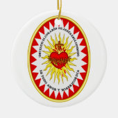 Het meest heilige hart van Jezus Keramisch Ornament (Voorkant)
