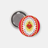 Het meest heilige hart van Jezus Magneet (Voorkant / Achterkant)