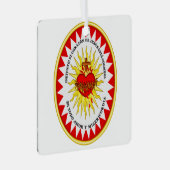 Het meest heilige hart van Jezus Metalen Ornament (Voorkant Rechts)