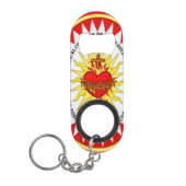 Het meest heilige hart van Jezus Mini Flessenopener (Voorkant)