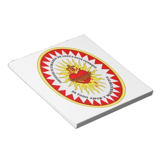 Het meest heilige hart van Jezus Notitieblok (Schuin)