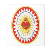 Het meest heilige hart van Jezus Notitieblok (Voorkant)